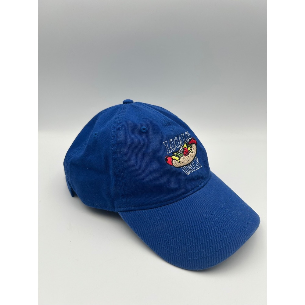 Otto Cap Blue Locals Only Hot Dog Embroidered Baseball Hat Dad Cap B1088